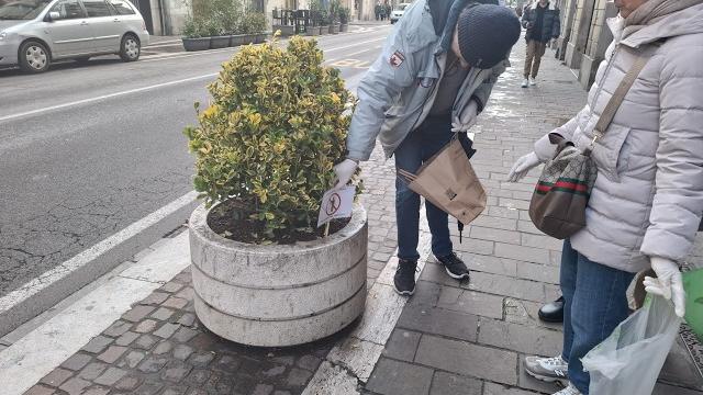 Cartelli anti degrado nelle fioriere a Saione - R9oErJc1rc0