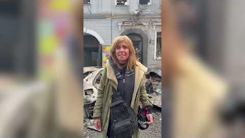 L'aretina d'adozione Sara Uboldi in missione a Kharkiv, in Ucraina: 