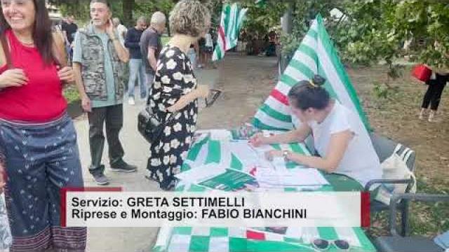 Al parco Pertini di Arezzo, la raccolta firme della Cisl sulla legge di iniziativa popolare - ywgiZ3TR4ok