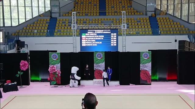 Ginevra Bindi campionessa italiana. Il trionfo della ginnasta aretina